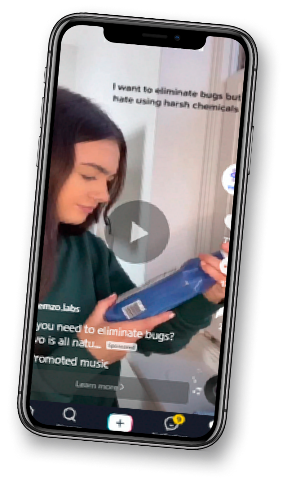 Mobile mockup tiktok video